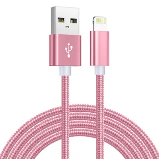 Produktfoto för SiGN USB Kabel med Lightning Kontakt för iPhone & iPad, 2.1A, 2m - Rosa