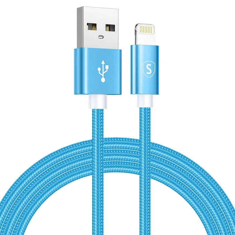 Alternativ bild 0 för SiGN USB till Lightning Kabel, 2.4A, 2m, Nylon - Blå