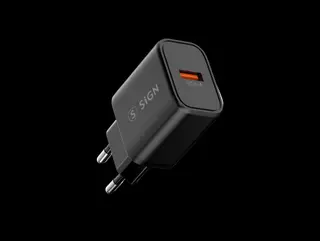 Produktfoto för SiGN Väggladdare USB-A QC 3.0, 18W, 3A - Svart