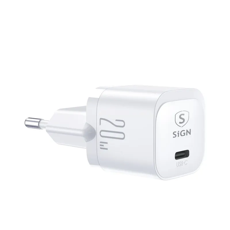Alternativ bild 0 för SiGN Väggladdare USB-C PD, 20W - Vit