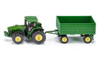 Produktfoto för siku Traktor John Deere med släp