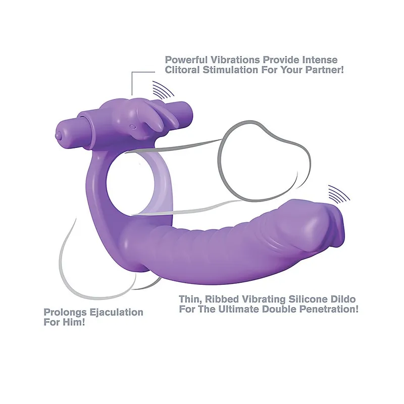 Bild 2 för Silicone Double Penetrator Rabbit