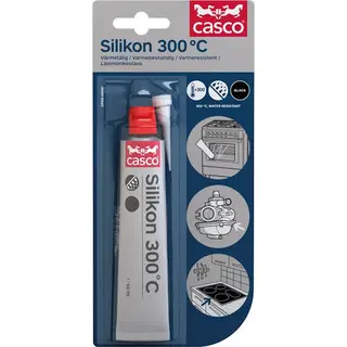 Produktfoto för SILIKON CASCO 300C 2999 CASCO SVART 40ML | Beijerbygg Byggmaterial