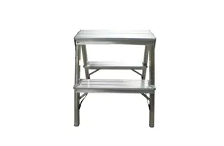 Produktfoto för SILKEBORG STIGE Hobby arbejdsbuk aluminium 2x2 trin. Platformsmål: 131x365mm. Længde 0,43m