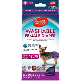 Produktfoto för Simple Solution Washable Diaper Blöja till Hund (XS)
