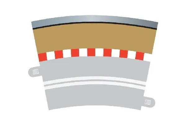 Alternativ bild 0 för Single Lane Radius 3 curve outer borders 22.5° 4pc