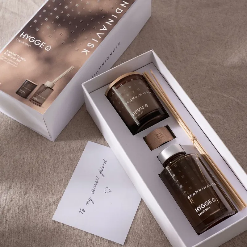Bild 2 för Skandinavisk HYGGE Scented Candle & Diffuser Set