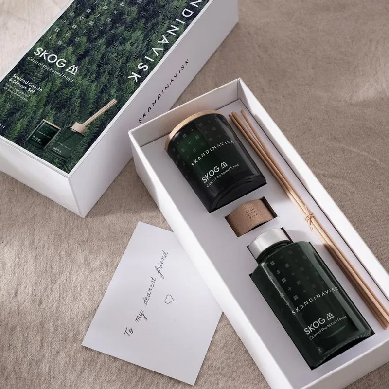 Bild 2 för Skandinavisk SKOG Scented Candle & Diffuser Set