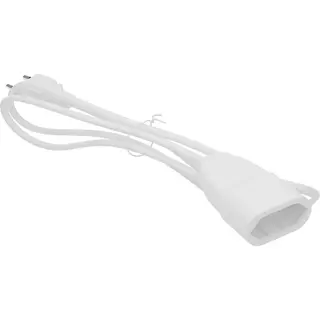 Produktfoto för SKARVSLADD H05VVH2-F 2X1.0 EUROPA VIT 2M | Beijerbygg Byggmaterial