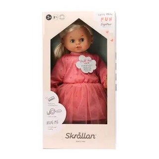 Produktfoto för Skrållan dukke blond hår 45cm