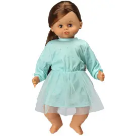 Produktfoto för Skrållan Taldocka 45 cm (Mörkt hår)