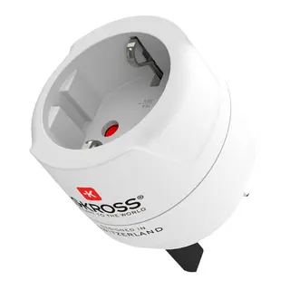 Produktfoto för Skross 1.500230-E, Typ D (UK), Typ C (Europlug), 100 - 250 V, 10 A, Vit, 3250 W