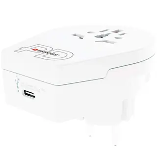 Produktfoto för Skross Univeral till Europa USB C20PD reseadapter - Vit