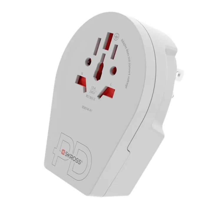 Alternativ bild 0 för Skross USA till Universal reseadapter med USB-C-port