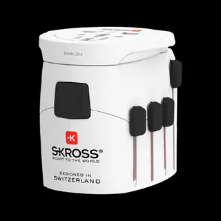 Produktfoto för SKROSSPRO+ Universal reseadapter med USB-A/USB-C 30W PD