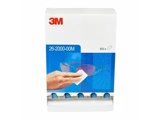 Produktfoto för Skyddsglasögontvättar 3m, låda med 500 st.