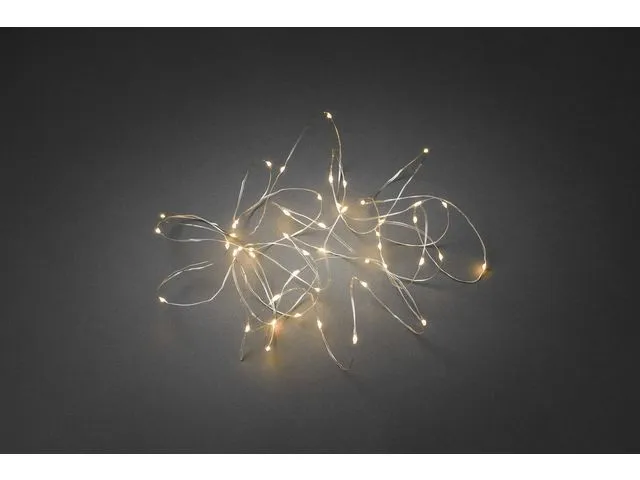 Alternativ bild 0 för Slinga 50 LED micro amber (Silver)