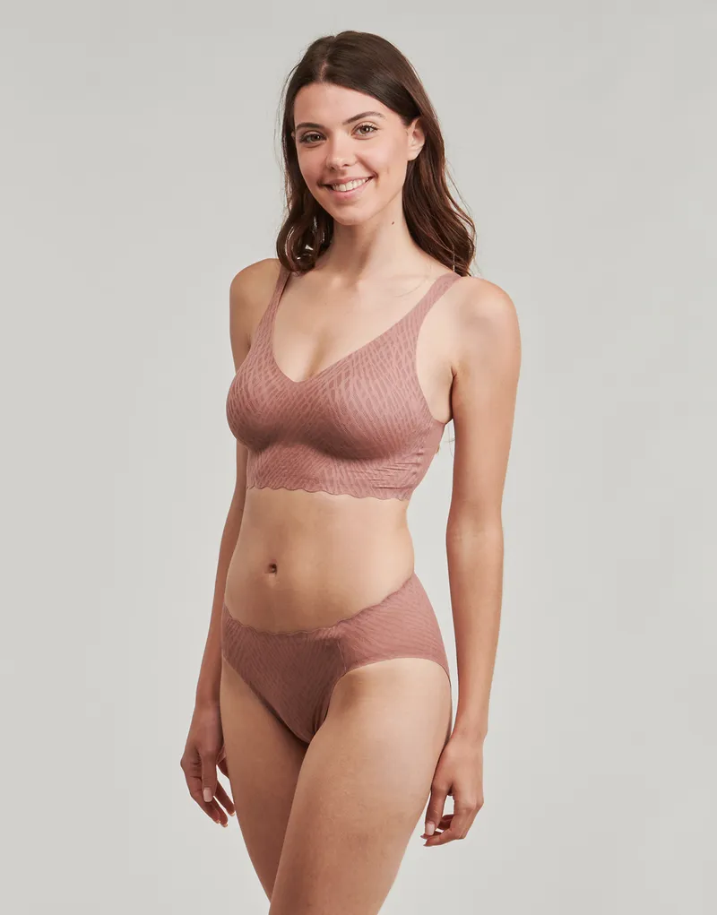 Bild 4 för Sloggi BH ZERO Feel Bliss Bralette Brun Small Dam