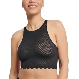 Produktfoto för Sloggi BH ZERO Feel Bliss Crop Top Svart X-Small Dam