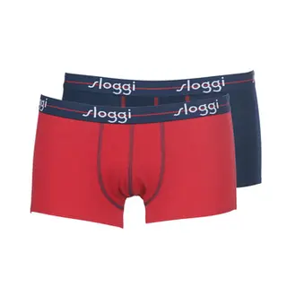 Produktfoto för Sloggi Kalsonger 2P For Men Start Hip Blå/Röd bomull Medium Herr