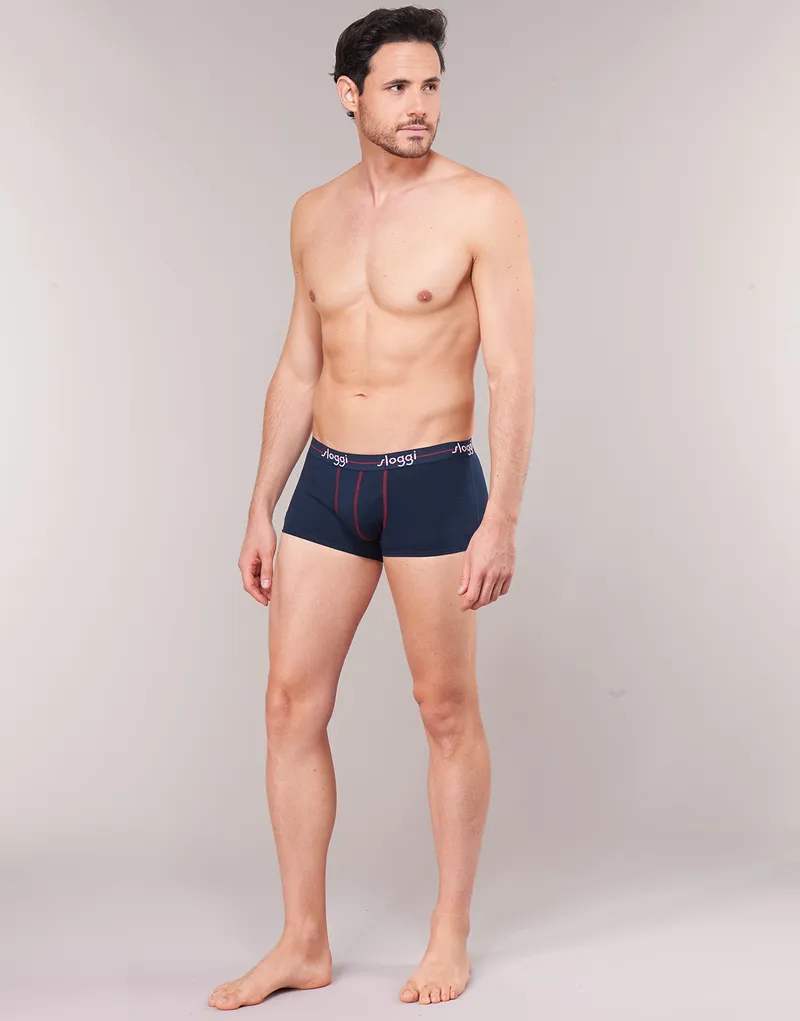 Bild 4 för Sloggi Kalsonger 2P For Men Start Hip Blå/Röd bomull Medium Herr