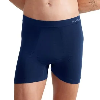 Alternativ bild 0 för Sloggi Kalsonger 2P Men GO Smooth Shorts Mörkblå Medium Herr