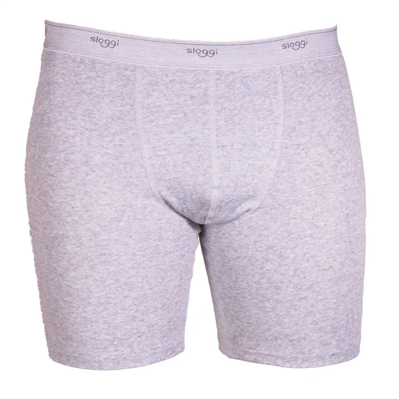 Bild 2 för Sloggi Kalsonger For Men Basic Long Grå bomull X-Large Herr