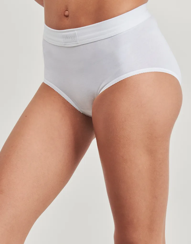 Bild 4 för Sloggi Trosor 2P Double Comfort Maxi Multi Vit bomull 38 Dam
