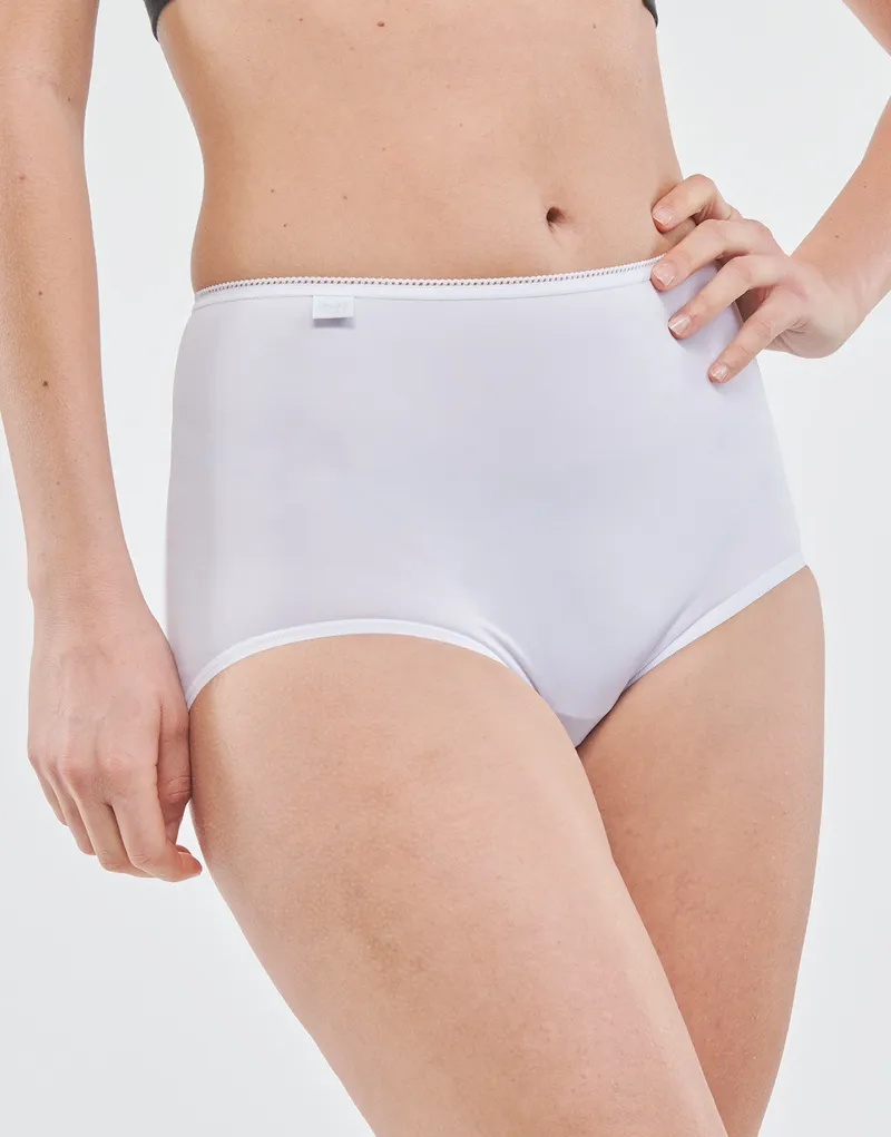 Bild 4 för Sloggi Trosor 3P 24 7 Microfibre Maxi Briefs Vit polyamid 38 Dam