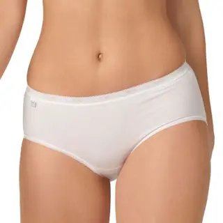 Produktfoto för Sloggi Trosor 3P Basic  Midi Vit bomull 46 Dam