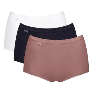 Produktfoto för Sloggi Trosor 3P Basic Plus Maxi Colored Flerfärgad-2 bomull 46 Dam