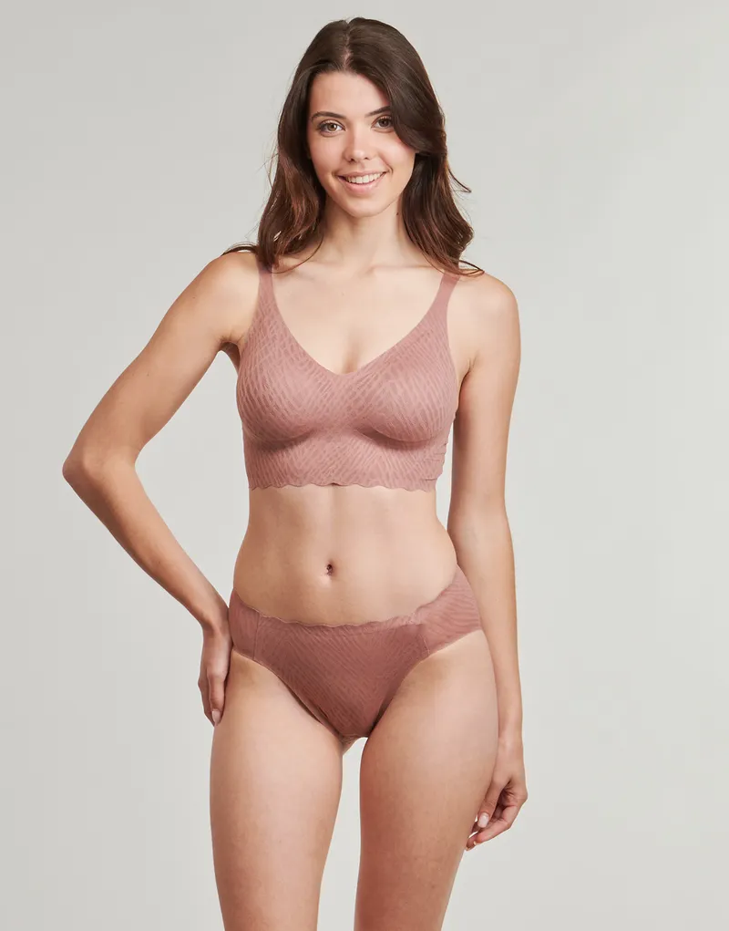 Bild 3 för Sloggi Trosor ZERO Feel Bliss High Leg Brief Brun Small Dam