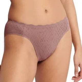 Produktfoto för Sloggi Trosor ZERO Feel Bliss High Leg Brief Brun X-Small Dam