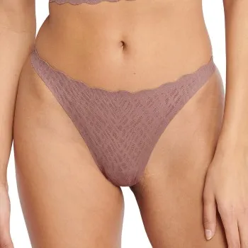 Alternativ bild 0 för Sloggi Trosor ZERO Feel Bliss String Brief Brun X-Large Dam