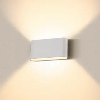Produktfoto för SLV - Oval 18 LED Utomhus Vägglampa IP65 White SLV
