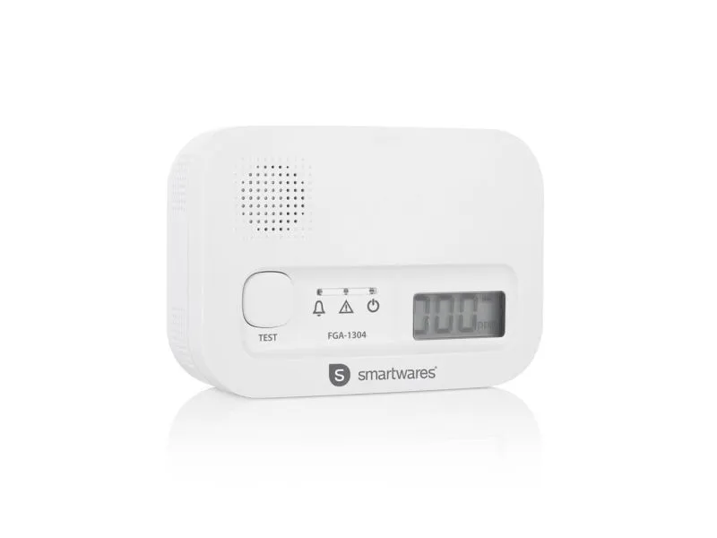 Alternativ bild 0 för Smartwares FGA-13041, Kolmonoxid (CO), Hem, Kontor, 40 m², 85 dB, 10 År, Vit
