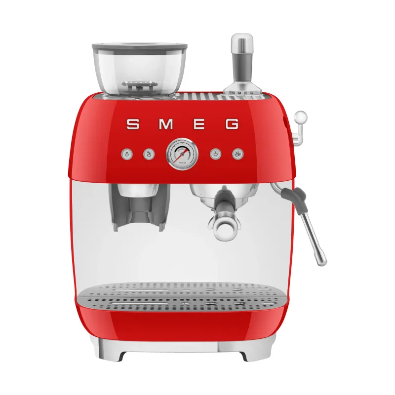 Alternativ bild 0 för Smeg EGF03 Manuell espressomaskin, röd