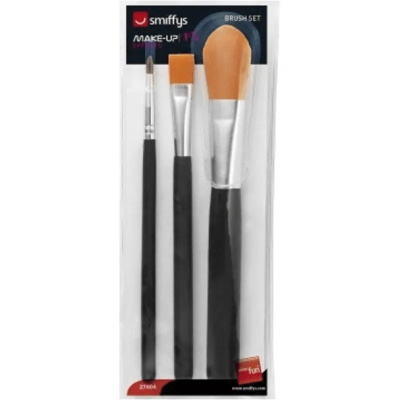 Alternativ bild 0 för Smink borstar 3-pack
