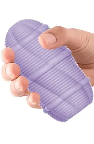 Bild 2 för Smooth Stripes Cupid Masturbator Egg Purple