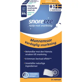 Produktfoto för Snoreeze Munremsor 14 st