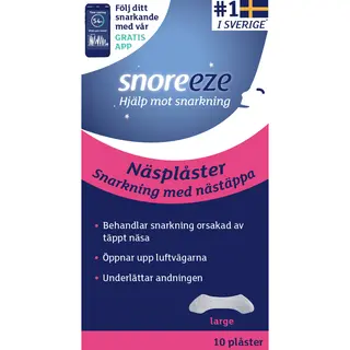 Produktfoto för Snoreeze Näsplåster Large 10 st