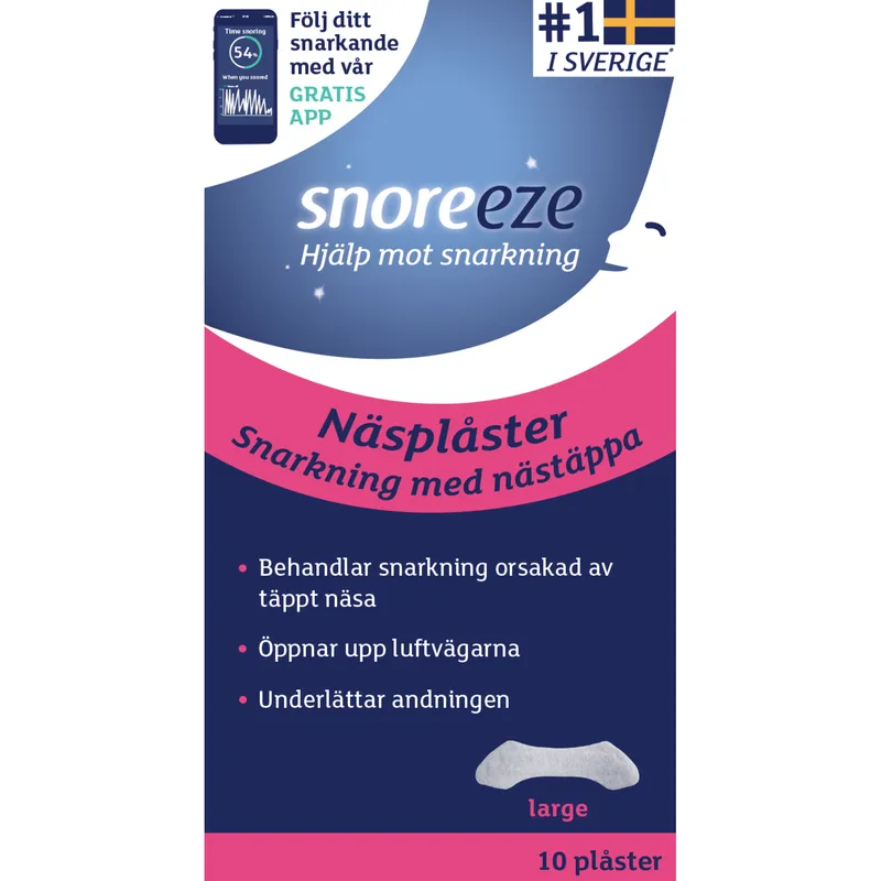 Bild 2 för Snoreeze Näsplåster Large 10 st
