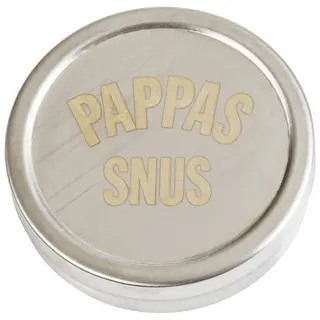 Produktfoto för Snusdosa i Rostfritt Stål Pappas Snus