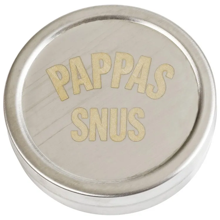 Alternativ bild 0 för Snusdosa i Rostfritt Stål Pappas Snus