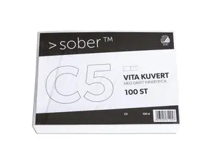 Produktfoto för SOBER® Kuvert C5 162x229mm remsa