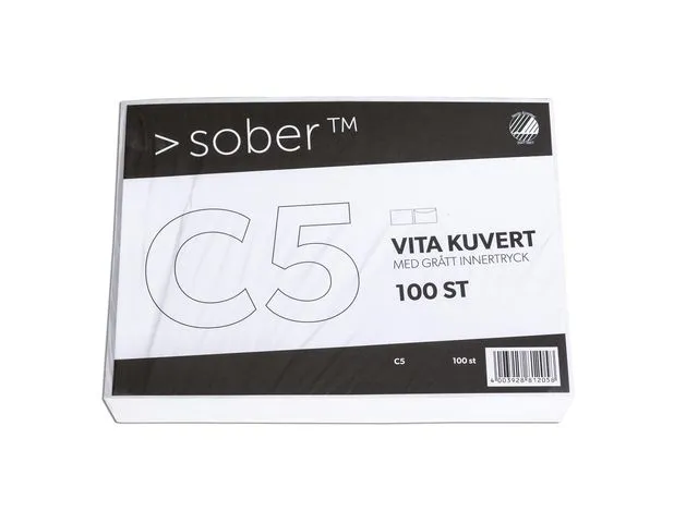 Alternativ bild 0 för SOBER® Kuvert C5 162x229mm remsa