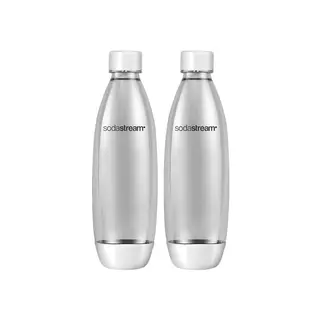 Produktfoto för Sodastream 1 litre Fuse bottles - White Two-pack