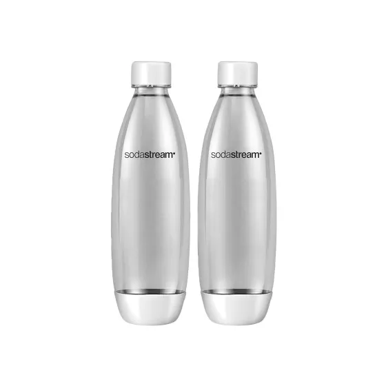 Alternativ bild 0 för Sodastream 1 litre Fuse bottles - White Two-pack