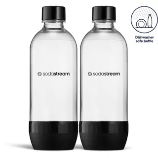 Produktfoto för SodaStream Classic flaska 2x1 liter, svart