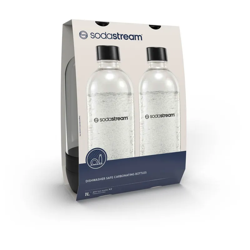 Bild 2 för SodaStream Classic flaska 2x1 liter, svart